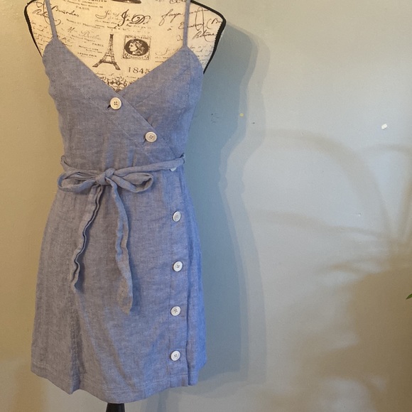 Banana republic linen cotton button mini dress - Picture 13 of 16